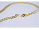 Yellow gold necklace with 3.50 carats diamonds 