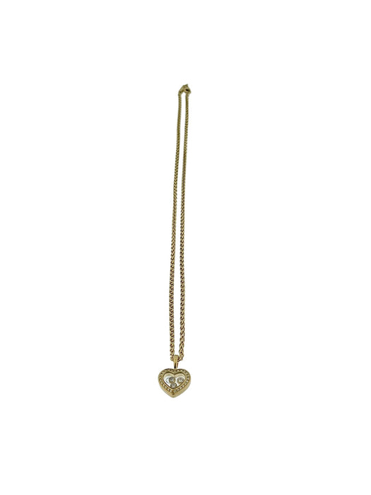 CHOPARD - Collar con colgante de corazón Happy Diamond en oro amarillo