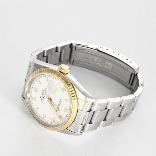 Montre ROLEX - Oyster Perpetual Datejuste - Ref 16233 - Montre or et acier 58 Facettes 240767