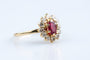 Bague 56 Bague or jaune, rubis et diamants  – 1,09 ct de rubis & 0,25 ct de diamants 58 Facettes BG-1400055-107