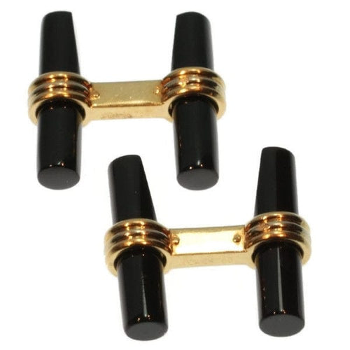Boutons de manchette Boutons de manchette en or Onyx Van Cleef & Arpels 58 Facettes 16014-0109