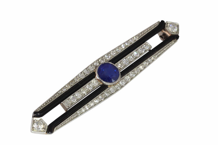 Bar brooch Art Deco from the 1920s: a glimpse of the glamour of the Roaring Twenties 