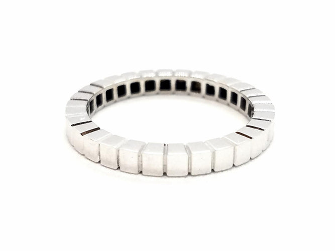 Bague 54 Bague Alliance Or blanc 58 Facettes 578800RV