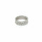Bague 54 Alliance or blanc - Diamants taille marquise 58 Facettes 1.0002595/1