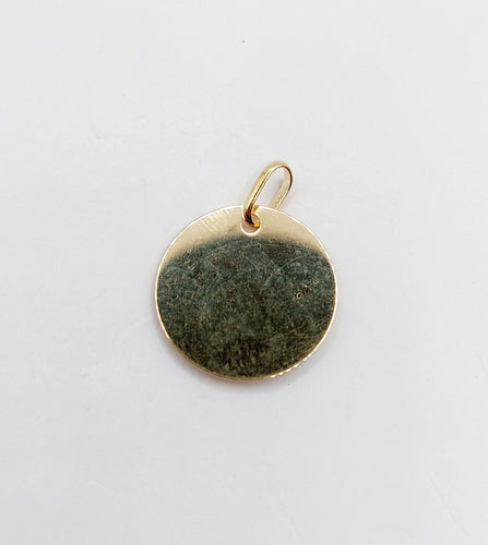 Pendentif AUGIS - Pendentif médaille d'amour or jaune "plus qu'hier moins que demain" 58 Facettes J7525X0000