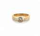 Bague 54 Solitaire en diamants serti clos or jaune 58 Facettes