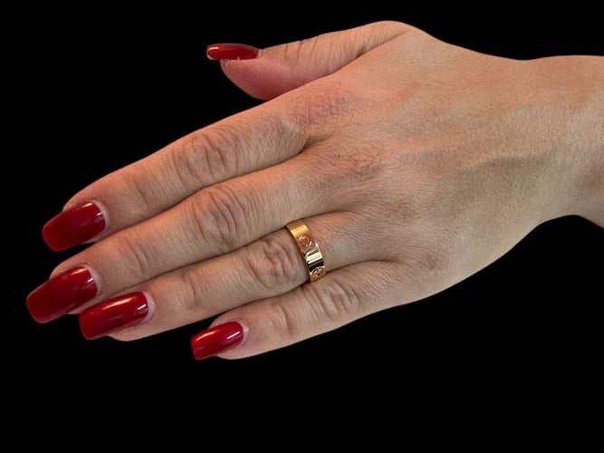 Ring 60 CARTIER - LOVE-ring i roséguld 58 Facettes