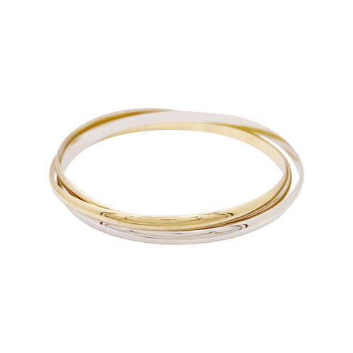 Trois joncs en trois tons d'or. 58 Facettes 34416