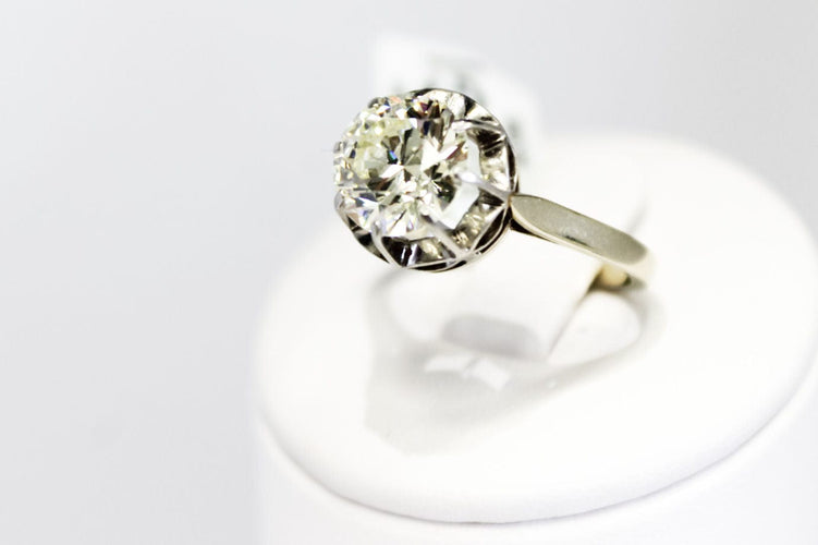 Bague 58 Bague or blanc diamant 3cts 58 Facettes 250299