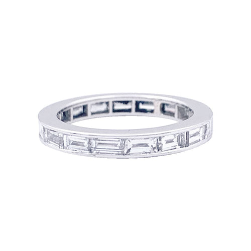 Bague 51 Alliance platine et diamants. 58 Facettes 33379