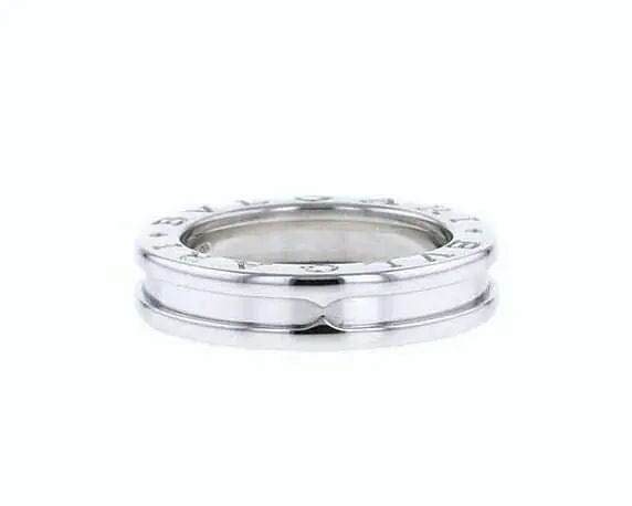 Bague 54 Bague Bulgari B.zero1 en or blanc, anneau simple 58 Facettes 10531