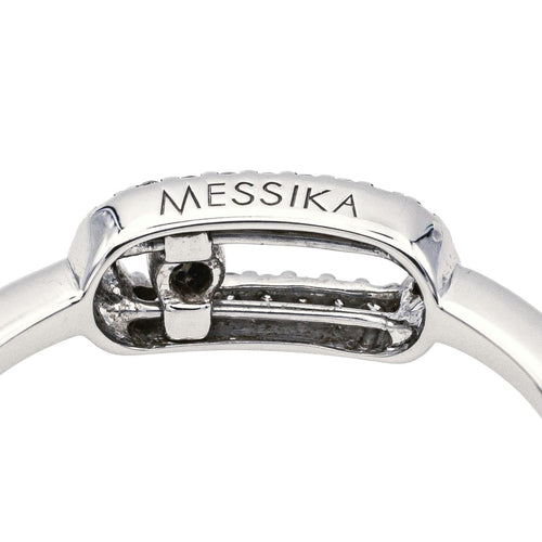 Bague 50 Messika Bague Move Uno Or blanc Diamant 58 Facettes 3946314RV