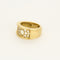 Bague 52,5 Bague bandeau en or jaune et diamants 58 Facettes FON2505