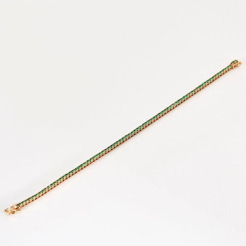 Bracelet Bracelet rivière émeraudes 58 Facettes