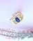 Bague 54 Bague or jaune saphir diamants 58 Facettes AA 1659