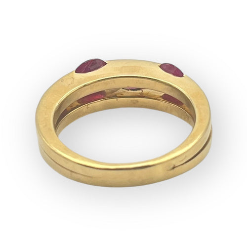 Bague 54 Bague or rubis et diamants 58 Facettes 149053464