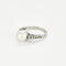 Bague 54 Bague en or blanc, perle blanche de culture et diamants 58 Facettes DAX0008