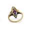 Bague 54 Bague Art Déco - Or jaune, Platine, Diamants & Saphir rose 58 Facettes 260008R