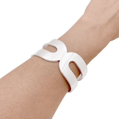 Bracelet Bracelet Dinh Van, "Maillon XL", argent. 58 Facettes 34663