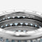 Bague 58 BULGARI - Bague B.Zero1 or blanc et topazes 58 Facettes