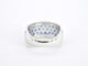 Bague 54 Bague en or blanc avec saphirs et diamants 58 Facettes 2355