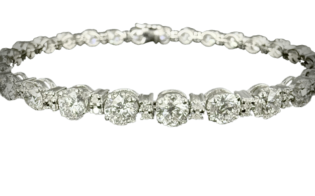 Bracelet Bracelet rivière orné de 8,60 carats de diamants 58 Facettes