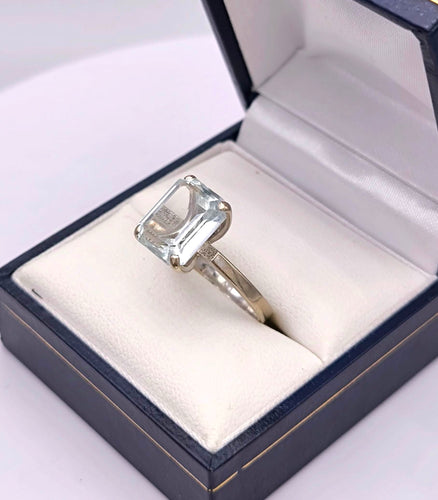 Bague 50 Bague vintage or gris aigue-marine 58 Facettes