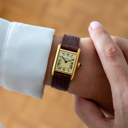 Cartier Tank Must - Lemon romersk urskive - SM 