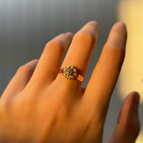 Bague 53 Bague - Or, Diamant & Perles 58 Facettes 240368R