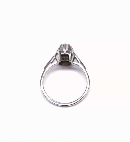 Bague 52.5 Bague solitaire diamant or blanc 58 Facettes Solo.Anc.918