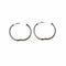 Boucles d'oreilles Boucles d'oreilles créoles diamants en or blanc 58 Facettes