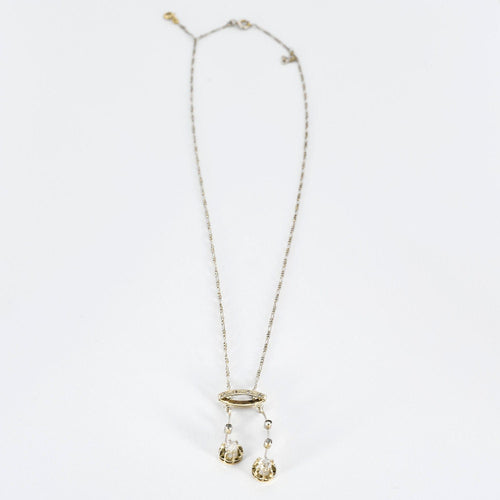 Collier Ravissant collier "Négligé" en or deux tons diamants 58 Facettes GU117