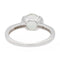 White gold ring Prasiolite, Diamond 
