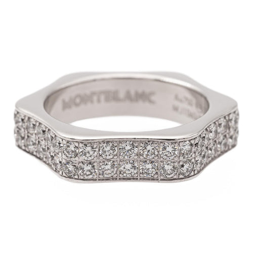 Bague 52 Montblanc Bague Alliance  Or blanc Diamant 58 Facettes 1747040CN