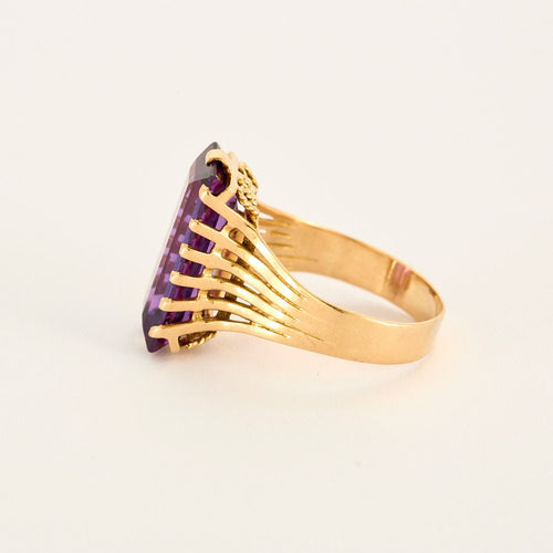 Bague Bague or jaune saphir teal 58 Facettes LP1047/14