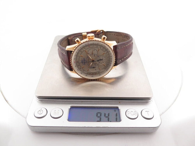 Montre vintage montre BREITLING montbrillant blue angels navitimer h30030.1 or 18k auto 58 Facettes 267814