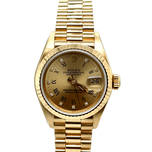 Montre Rolex - Montre Femme date just - Or jaune 58 Facettes 1.0000298/1