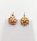 Boucles d'oreilles Dormeuses antique or rose 18k et perle (circa 1900) 58 Facettes A05899