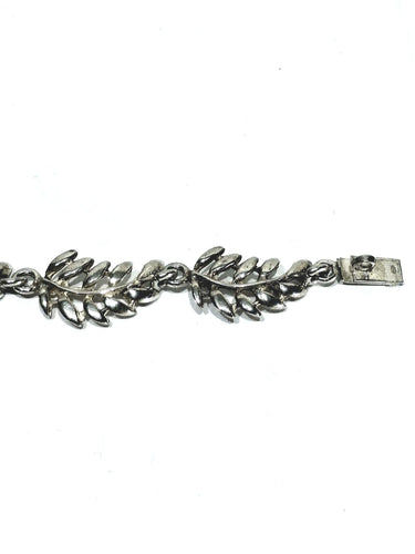 Bracelet Bracelet à motifs de feuilles en argent massif 58 Facettes
