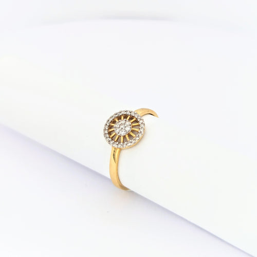 Bague 48 Bague or jaune et diamants 58 Facettes 30093