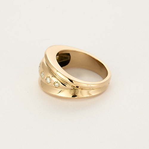 Bague 54,5 Bague en Or rose et diamants 58 Facettes MON0828X3