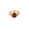 Bague 55 Bague or jaune, rubis 2,50 cts, diamants 58 Facettes