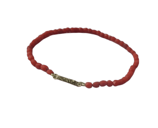 Bracelet Bracelet régional XIXe corail facetté 58 Facettes