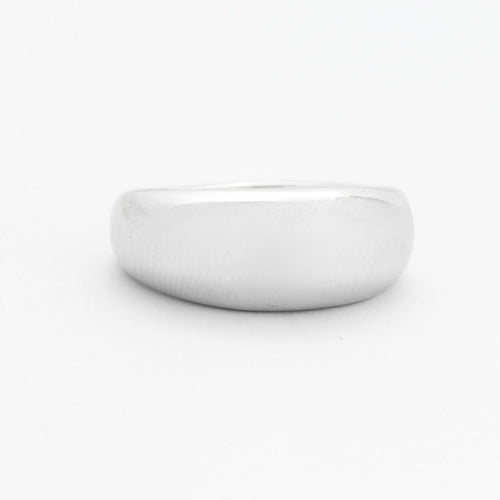 Bague 56 BAGUE JONC BOMBE OR GRIS 58 Facettes