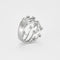 Bague 55 Bague de cocktail en or gris et diamants 58 Facettes GU80