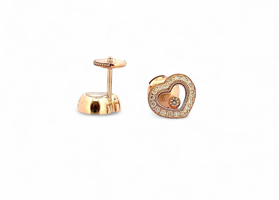 Boucles d'oreilles CHOPARD - Boucles d’oreilles Happy diamonds or jaune 58 Facettes