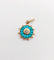 Pendentif Pendentif antique roue ornée de turquoise en or rose 18k (circa 1900) 58 Facettes A06368