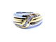 Bague 47 Bague Or jaune, Or blanc Diamant 58 Facettes 948341CD
