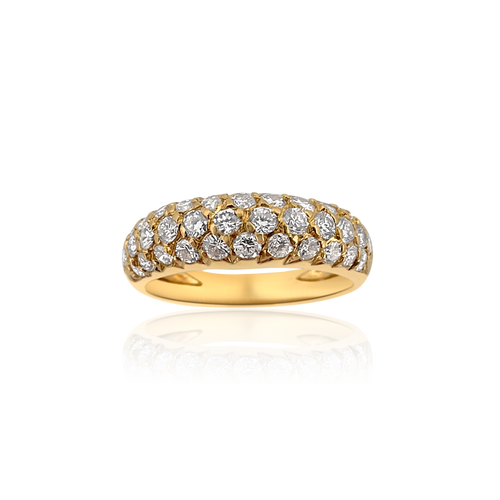 Elegantní polovina prstenu Van Cleef & Arpels s diamanty v 18kt žlutém zlatě 