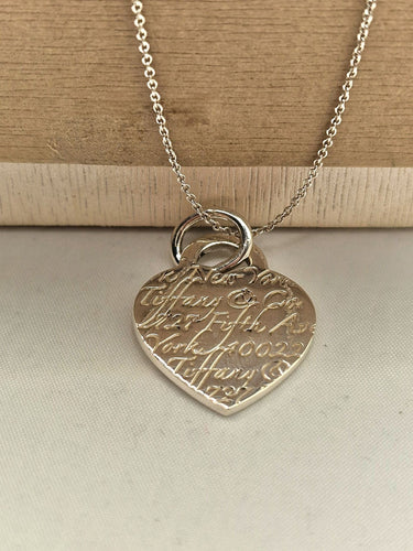 Collier Tiffany&Co. - Pendentif cœur et chaîne en argent sterling 58 Facettes